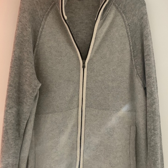 James Perse 100% Cashmere Zip Up Sweater - Picture 10 of 10